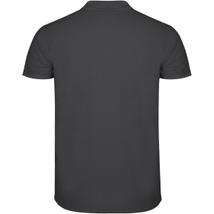 Star short sleeve men's polo, Dark Lead (Polo short, mixed fiber, synthetic)