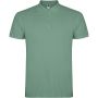 Star short sleeve men's polo, Dark Mint