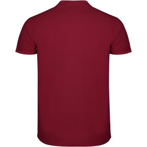 Star short sleeve men's polo, Garnet (Polo short, mixed fiber, synthetic)