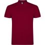 Star short sleeve men's polo, Garnet