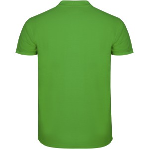 Star short sleeve men's polo, Grass Green (Polo short, mixed fiber, synthetic)