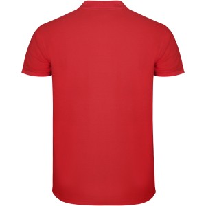 Star short sleeve men's polo, Red (Polo short, mixed fiber, synthetic)