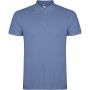 Star short sleeve men's polo, Riviera Blue