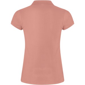 Star short sleeve women's polo, Clay Orange (Polo short, mixed fiber, synthetic)