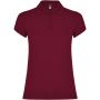 Star short sleeve women's polo, Garnet