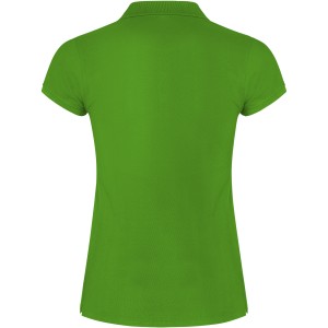 Star short sleeve women's polo, Grass Green (Polo short, mixed fiber, synthetic)