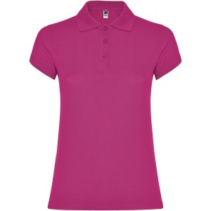 Star short sleeve women's polo, Rossette (Polo short, mixed fiber, synthetic)