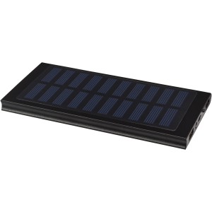 Stellar 8000 mAh solar power bank, solid black