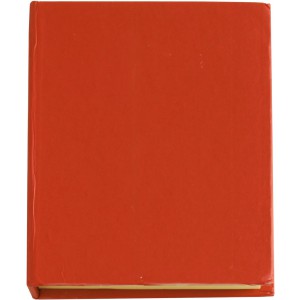Cardboard holder with sticky notes Duke, red (Sticky notes)