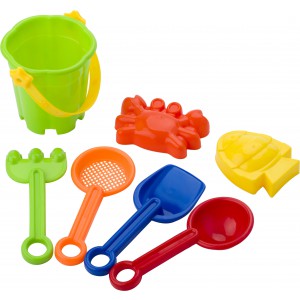PP beach bucket Mathilda, custom/multicolor