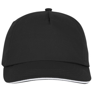 Styx 5 panel sandwich cap, black (Hats)