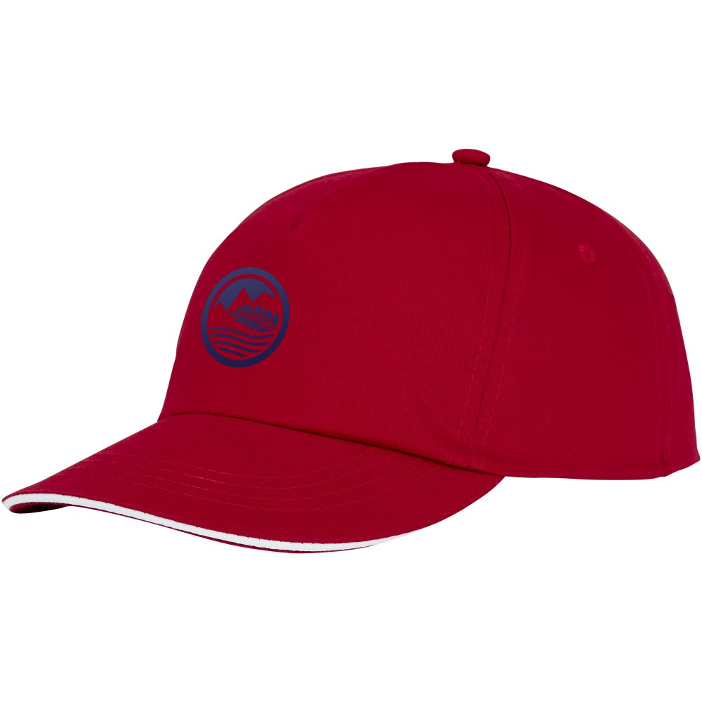 red panel hat