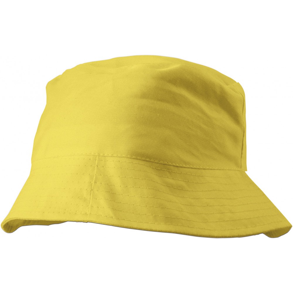 Printed Sun hat, yellow (Hats) Reklámajándék.hu Ltd.