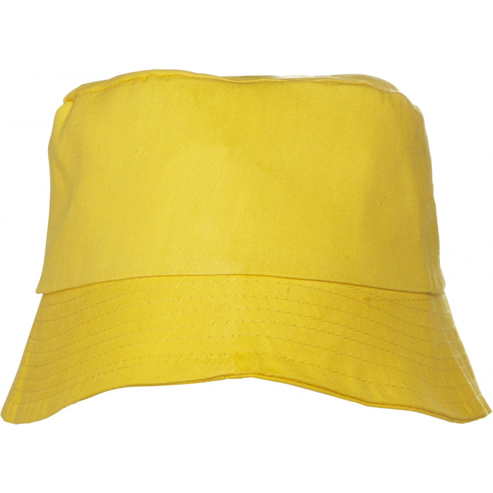 Printed Sun hat, yellow (Hats) Reklámajándék.hu Ltd.