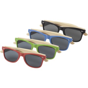 Sun Ray bamboo sunglasses, Process blue (Sunglasses)