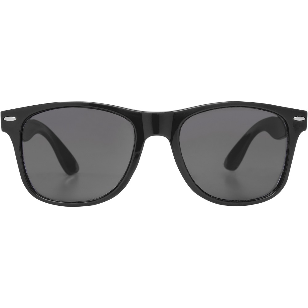 Printed Sun Ray rPET sunglasses, Solid black (Sunglasses)