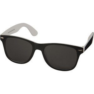 Sun Ray sunglasses with two coloured tones, White, solid black (Sunglasses)