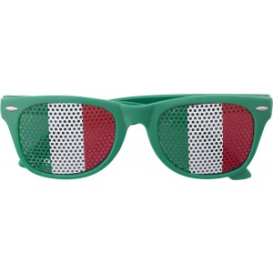 Plexiglass sunglasses with country flag Lexi, green/white (Sunglasses)