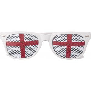 Plexiglass sunglasses with country flag Lexi, red/white (Sunglasses)
