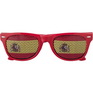 Plexiglass sunglasses with country flag Lexi, red/yellow (Sunglasses)