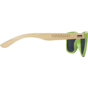 Sun Ray bamboo sunglasses, Lime green (Sunglasses)