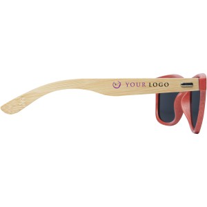 Sun Ray bamboo sunglasses, Red (Sunglasses)