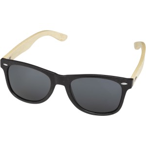 Sun Ray bamboo sunglasses, Solid black (Sunglasses)