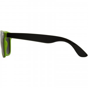 Sun Ray sunglasses with two coloured tones, Lime, solid black (Sunglasses)