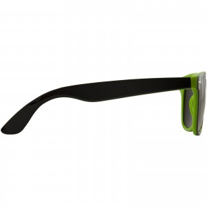 Sun Ray sunglasses with two coloured tones, Lime, solid black (Sunglasses)