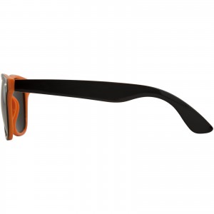 Sun Ray sunglasses with two coloured tones, Orange, solid black (Sunglasses)