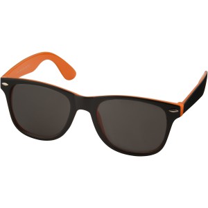 Sun Ray sunglasses with two coloured tones, Orange, solid black (Sunglasses)