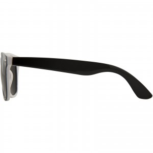 Sun Ray sunglasses with two coloured tones, White, solid black (Sunglasses)