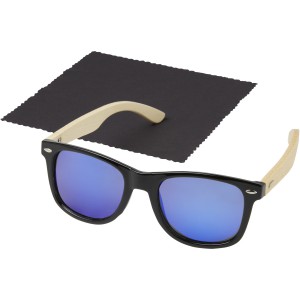 Taiyo rPET/bamboo mirrored polarized sunglasses in gift box, (Sunglasses)