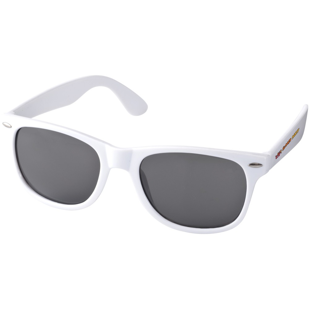Printed Sunray Retro Looking Sunglasses White Sunglasses 