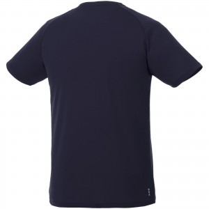 Amery short sleeve men's cool fit v-neck shirt, Navy (T-shirt, mixed fiber, synthetic)