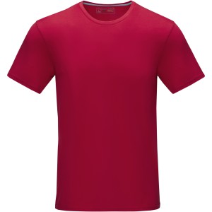 Azurite short sleeve men's GOTS organic t-shirt, Red (T-shirt, 90-100% cotton)