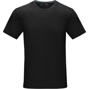 Azurite short sleeve men's GOTS organic t-shirt, Solid black (T-shirt, 90-100% cotton)