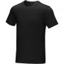 Azurite short sleeve men's GOTS organic t-shirt, Solid black
