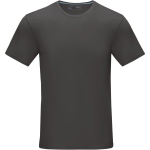 Azurite short sleeve men's GOTS organic t-shirt, Storm grey (T-shirt, 90-100% cotton)