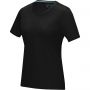 Azurite short sleeve women's GOTS organic t-shirt, Solid black