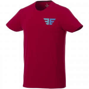 Balfour short sleeve men's organic t-shirt, Red (T-shirt, 90-100% cotton)