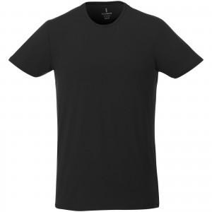 Balfour short sleeve men's organic t-shirt, solid black (T-shirt, 90-100% cotton)