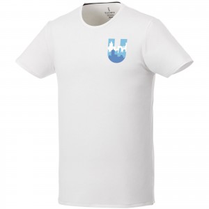Balfour short sleeve men's organic t-shirt, White (T-shirt, 90-100% cotton)