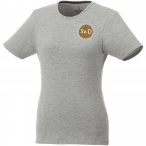Balfour short sleeve women's organic t-shirt, Grey melange (T-shirt, 90-100% cotton)