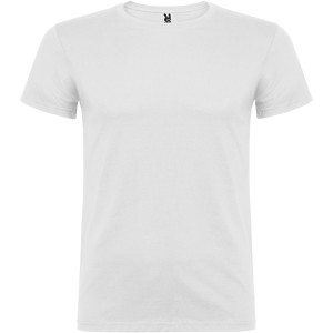 Beagle short sleeve men's t-shirt, White (T-shirt, 90-100% cotton)