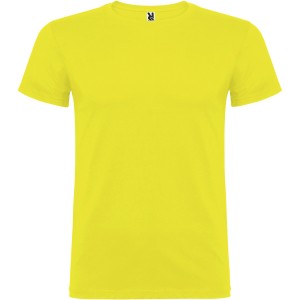 Beagle short sleeve men's t-shirt, Yellow (T-shirt, 90-100% cotton)