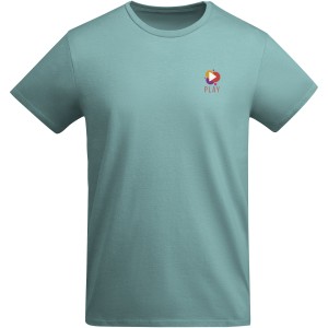 Breda short sleeve kids t-shirt, Dusty Blue (T-shirt, 90-100% cotton)
