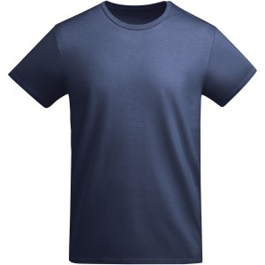 Breda short sleeve kids t-shirt, Navy Blue (T-shirt, 90-100% cotton)