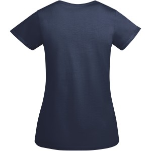 Breda short sleeve women's t-shirt, Navy Blue (T-shirt, 90-100% cotton)