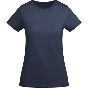 Breda short sleeve women's t-shirt, Navy Blue (T-shirt, 90-100% cotton)
